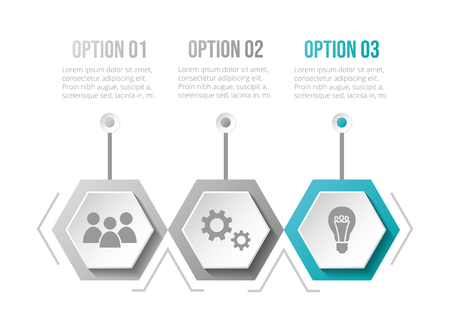 Business infographic with icons. Vectorのイラスト素材