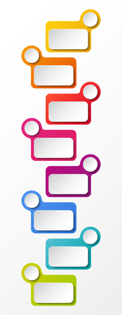 Business infograph with empty boxes. Vector.のイラスト素材