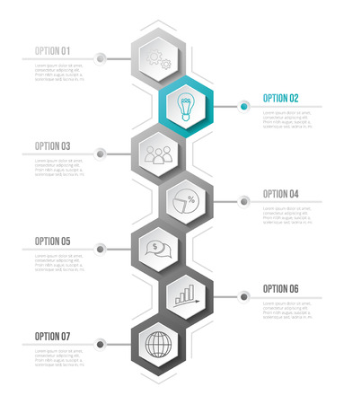Company milestone with business icons - company timeline. Vectorのイラスト素材