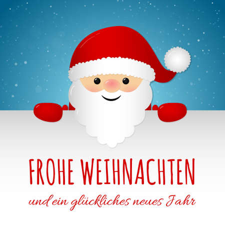 Frohe Weihnachten - Merry Christmas in German. Concept of Christmas card with decoration. Vector.のイラスト素材