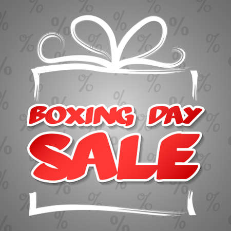 Boxing Day poster. Vector.のイラスト素材