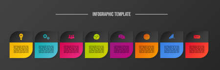 Business infographic template. Timeline. Vectorのイラスト素材