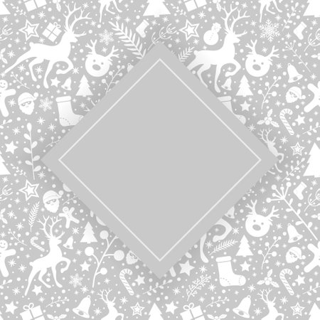 Christmas background with decorations and copyspace. Vectorのイラスト素材