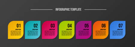 Colorful infographic template. Greyhound. Vectorのイラスト素材