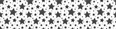 Christmas pattern with stars. Vectorのイラスト素材