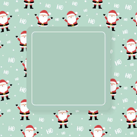 Christmas background with funny Santa Claus and copyspace. Vectorのイラスト素材