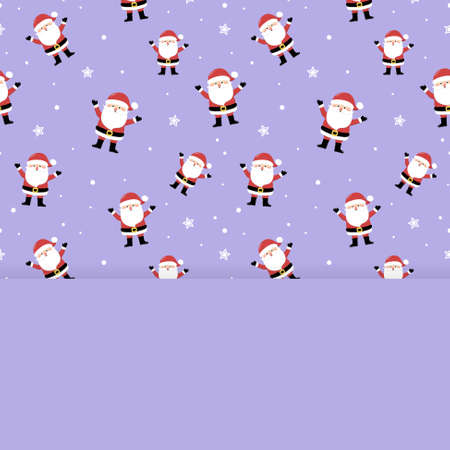 Empty card with happy Santa Claus. Christmas concept. Vectorのイラスト素材