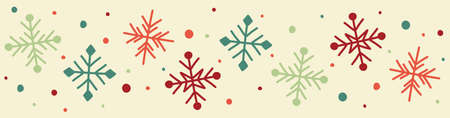 Hand drawn Christmas snowflakes. Vectorのイラスト素材
