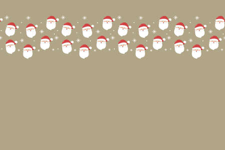 Design of a Christmas background with smiley Santa Claus. Vectorのイラスト素材
