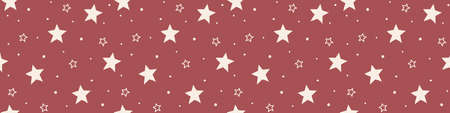 Christmas pattern with stars. Wallpaper concept. Banner. Vectorのイラスト素材