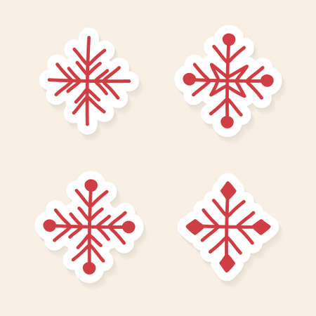 Set of Christmas snowflakes. Vectorのイラスト素材