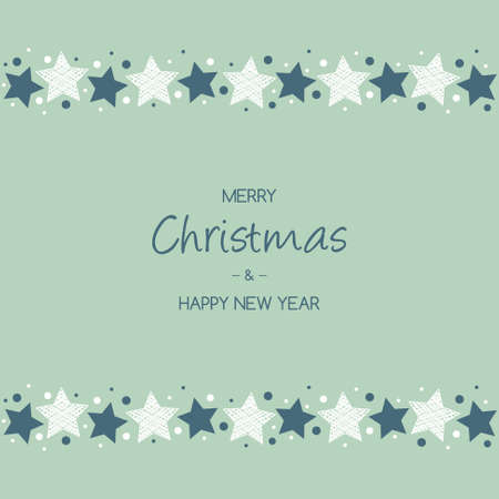 Christmas card with stars and wishes. Xmas background. Vectorのイラスト素材