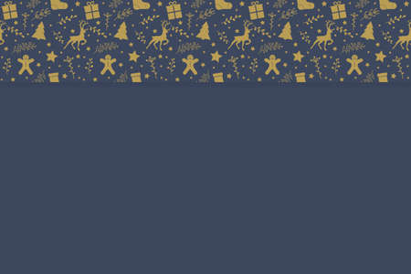 Background with Christmas decorations. Xmas design. Vectorのイラスト素材