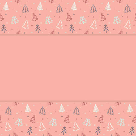 Background with Christmas trees. Xmas design. Vectorのイラスト素材