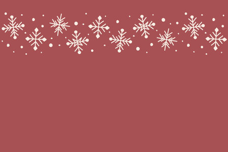Christmas background with snowflakes and copyspace. Vectorのイラスト素材