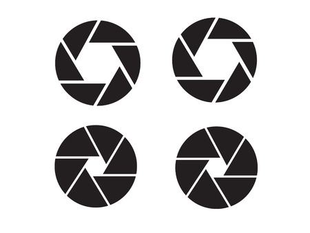 Camera objective iconのイラスト素材