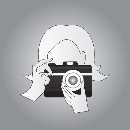 Camera objective iconのイラスト素材