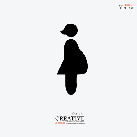 man icon.  pregnant woman .のイラスト素材