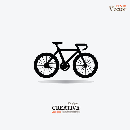 Bicycle icon.vector illustration.のイラスト素材