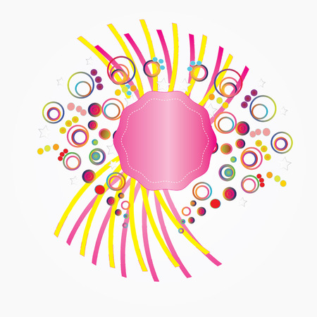abstract background with bubbles のイラスト素材