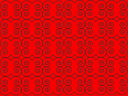 Abstract curl wave on blue background.vector illustrationの写真素材