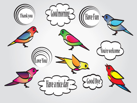 Bird.bird vector.vector illustration.のイラスト素材