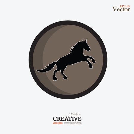 horse.horse icon.vector illustration.のイラスト素材