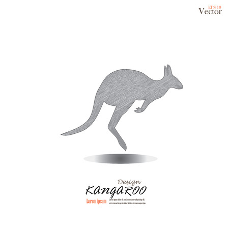 Kangaroo icon vector.kangaroo.vector illustration.のイラスト素材