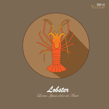 Lobster icon.Lobster. vector  illustration.のイラスト素材