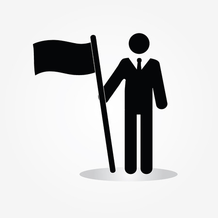 businessman .businessman icon with graph.vector illustration.のイラスト素材