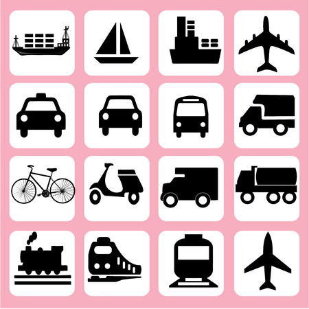 Transport icons.transportation .logistics.logistic icon.vector illustration.のイラスト素材