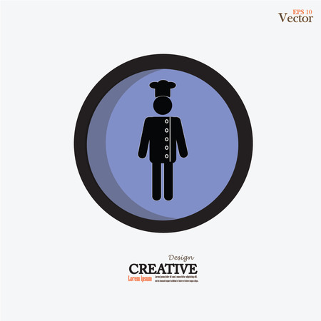 Chef icon.Chef symbol.vector illustration.のイラスト素材