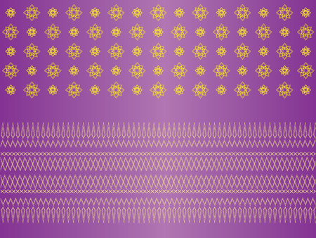 vintage traditional thai line art.line thai pattern clothes.vector illustration.のイラスト素材