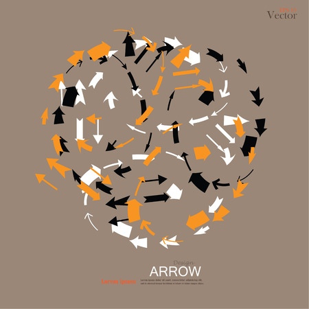 arrow icon set.arrow design.  arrow .vector illustration.のイラスト素材