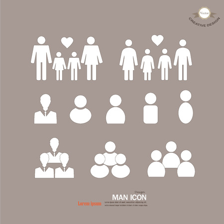 Man and Woman icon.vector illustrationのイラスト素材