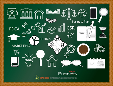 business concept icons .business icon.vector illustration.のイラスト素材