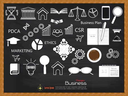 business concept icons .business icon.vector illustration.のイラスト素材