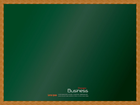 Blank chalkboard with wood frame. for your message.vector illustration.のイラスト素材