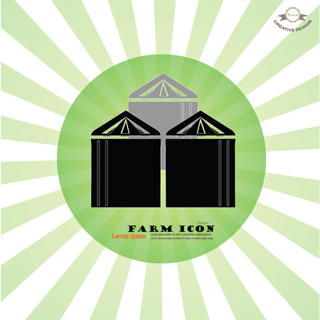 grain silo.silo.vector illustration.のイラスト素材