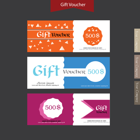 Gift Voucher illustrationのイラスト素材