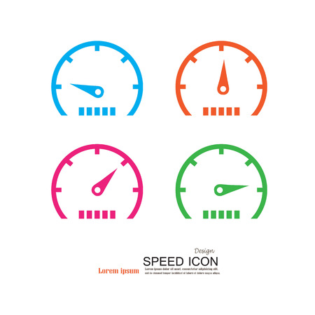 Speedometer icon.speed sign.speed meter.vector illustration.のイラスト素材