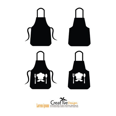 apron icon.apron.Kitchen apron. Vector illustration.のイラスト素材