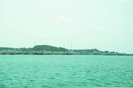 sea view with island.Chonburi, Thailand