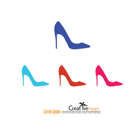 woman shoes vector iconのイラスト素材