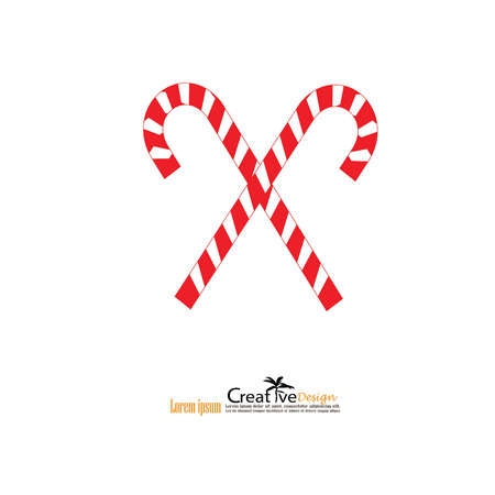 Christmas Candy Cane icon.vector illustration.のイラスト素材