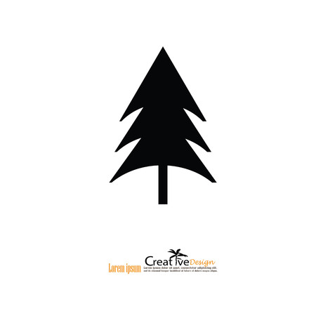 Pine tree.pine tree icon.vector  illustration.のイラスト素材