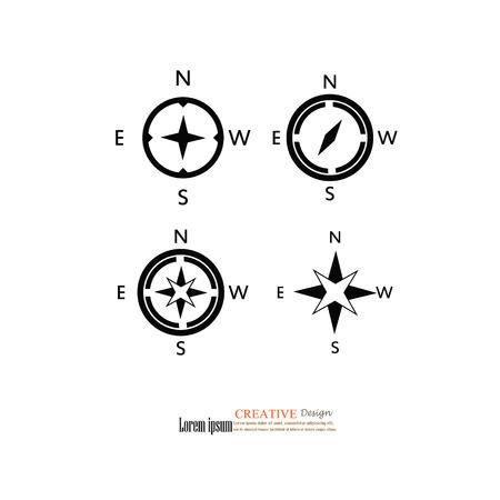 Compasses icon.compass.vector illustration.のイラスト素材