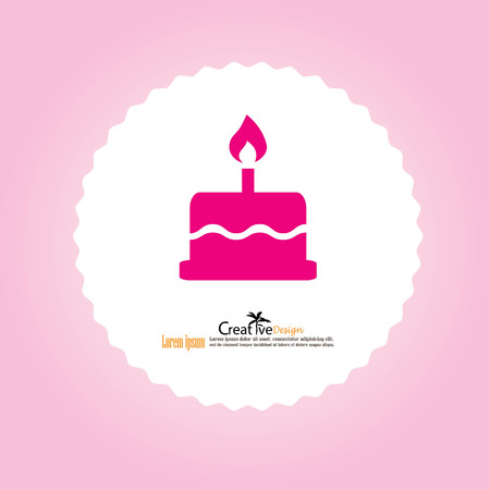 Cake icon. Vector illustration.のイラスト素材