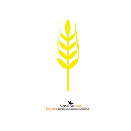 rice icon.wheat.vector illustration.のイラスト素材
