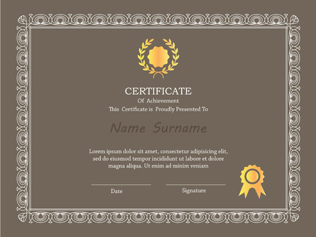 premium certificate template.vector illustration.のイラスト素材
